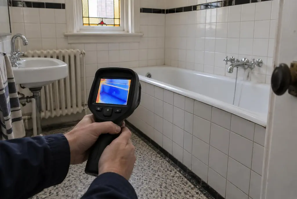 Lekdetectie Lelystad – onderzoek in een badkamer van een oudere woning