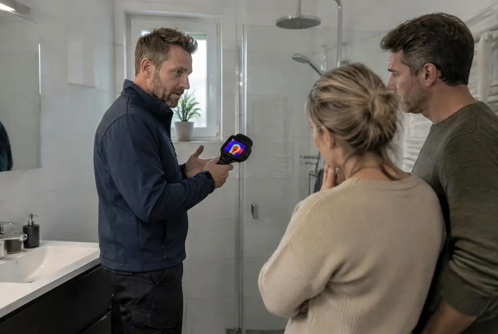 Lekdetectie Lelystad – specialist legt bevindingen uit aan bewoner